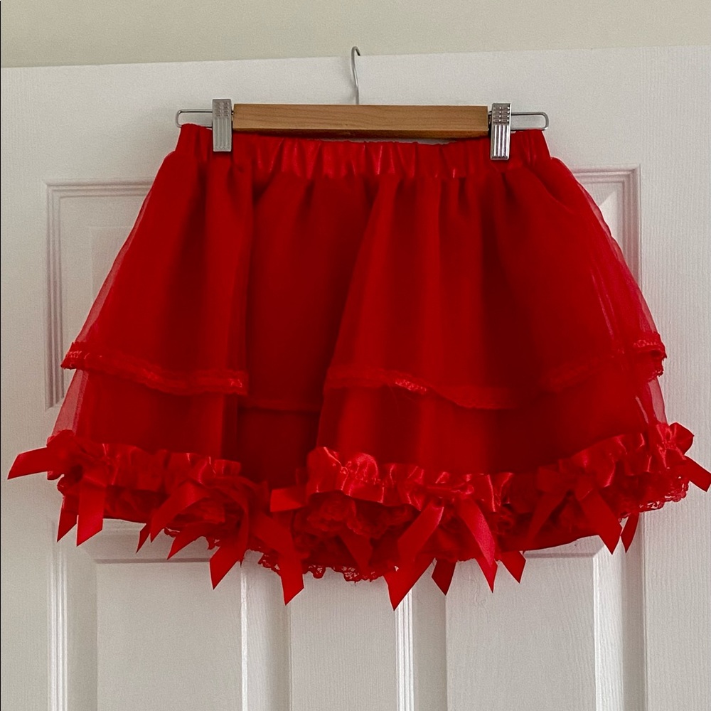 Red Mini Skirt